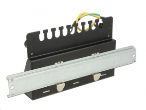 Delock asztali patch panel 8 port fekete (43338)